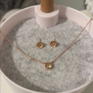 Elegant Rose Gold Jewelry Set